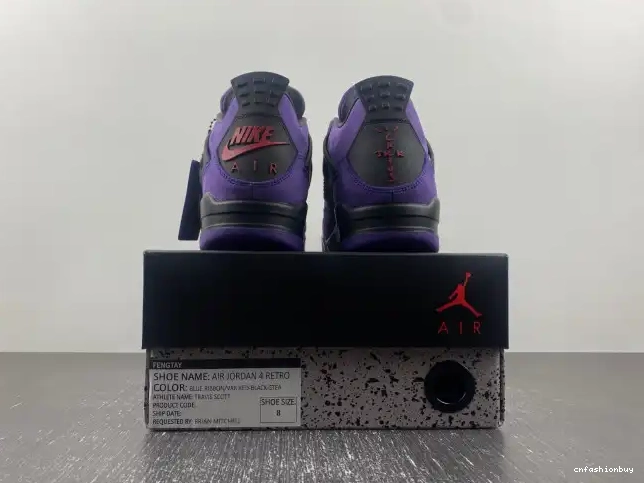 Suede 4 Jordan x Air Travis Purple Scott 0508